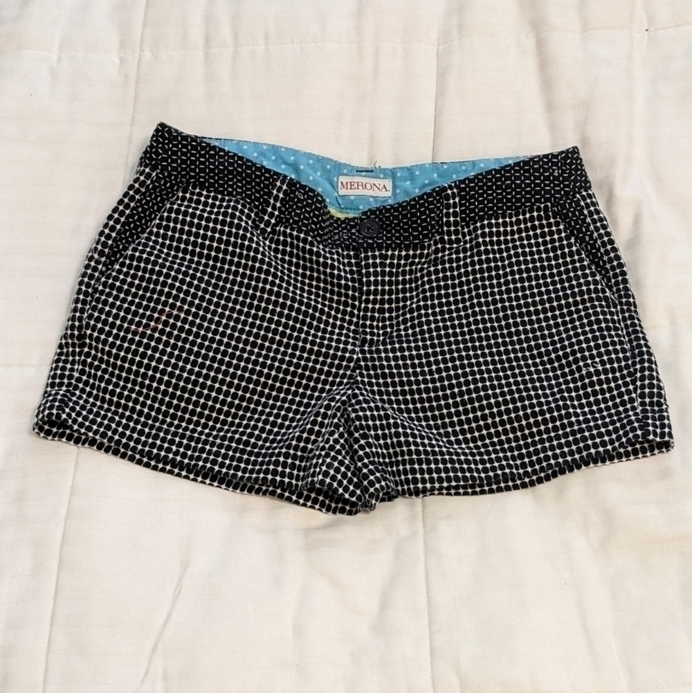 100% cotton Merona shorts with a fun pattern size 2